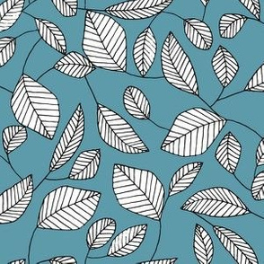 Graphic Leaf (Teal)