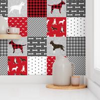 bull terrier pet quilt a dog breed fabric cheater quilt wholecloth