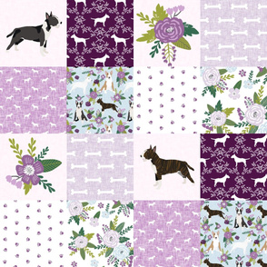 bull terrier pet quilt c dog breed fabric cheater quilt wholecloth