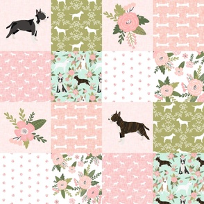 bull terrier pet quilt d dog breed fabric cheater quilt wholecloth