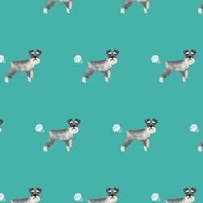 schnauzer funny dog fart fabric pets pure breed dogs teal