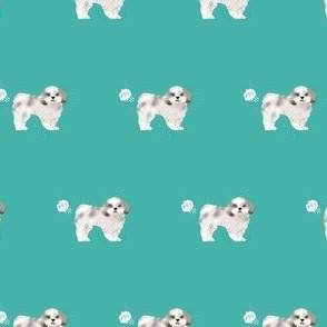 shih tzu funny dog fart fabric pets pure breed dogs teal