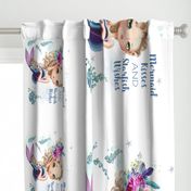 2 - 17" Pillows & 1 - 36" Lilac Mermaid Blanket