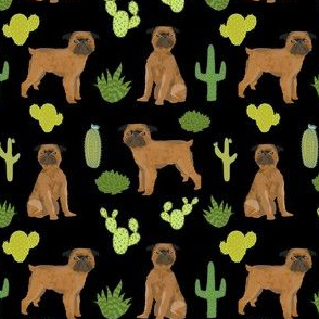 brussels griffon cactus smooth black 