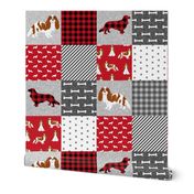 cavalier king charles spaniel blenheim pet quilt a cheater quilt collection