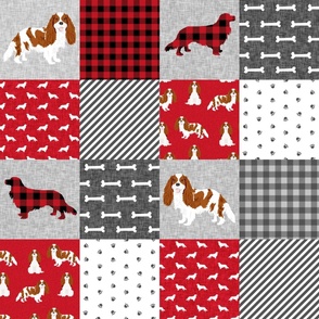 cavalier king charles spaniel blenheim pet quilt a cheater quilt collection