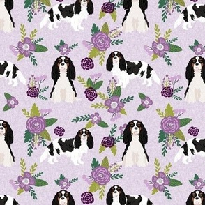 cavalier king charles spaniel tricolored pet quilt c dog nursery fabric coordinate floral