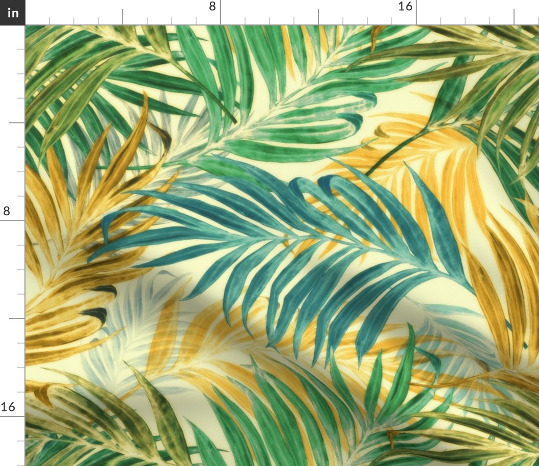 Palm Leaves in yellow