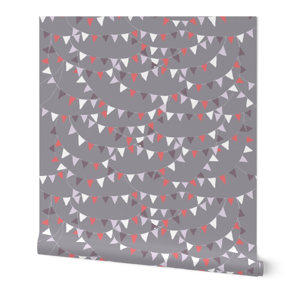 bunting coral grey