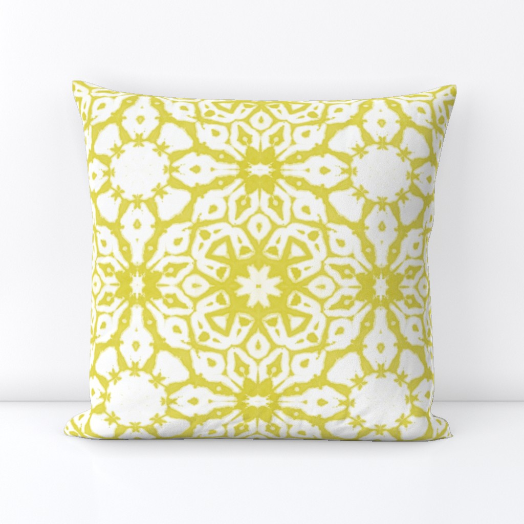 shibori starflowers lime