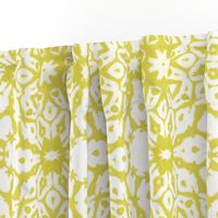 shibori starflowers lime