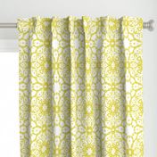 shibori starflowers lime