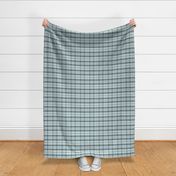 Navy and Sea Glass Plaid