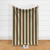 wide stripe-light green/brown