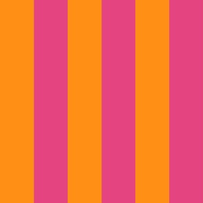 wide stripe-pink/tangerine