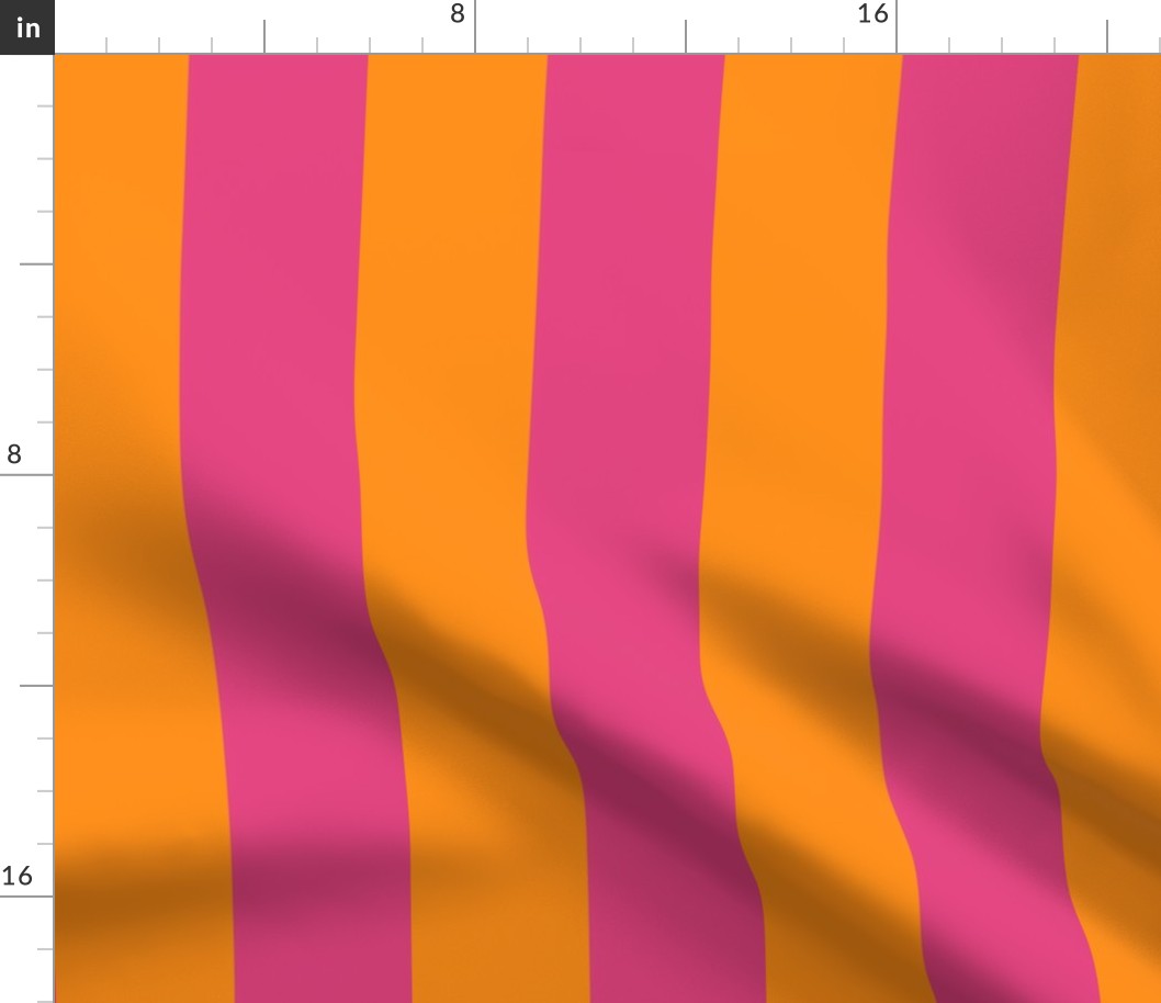 wide stripe-pink/tangerine