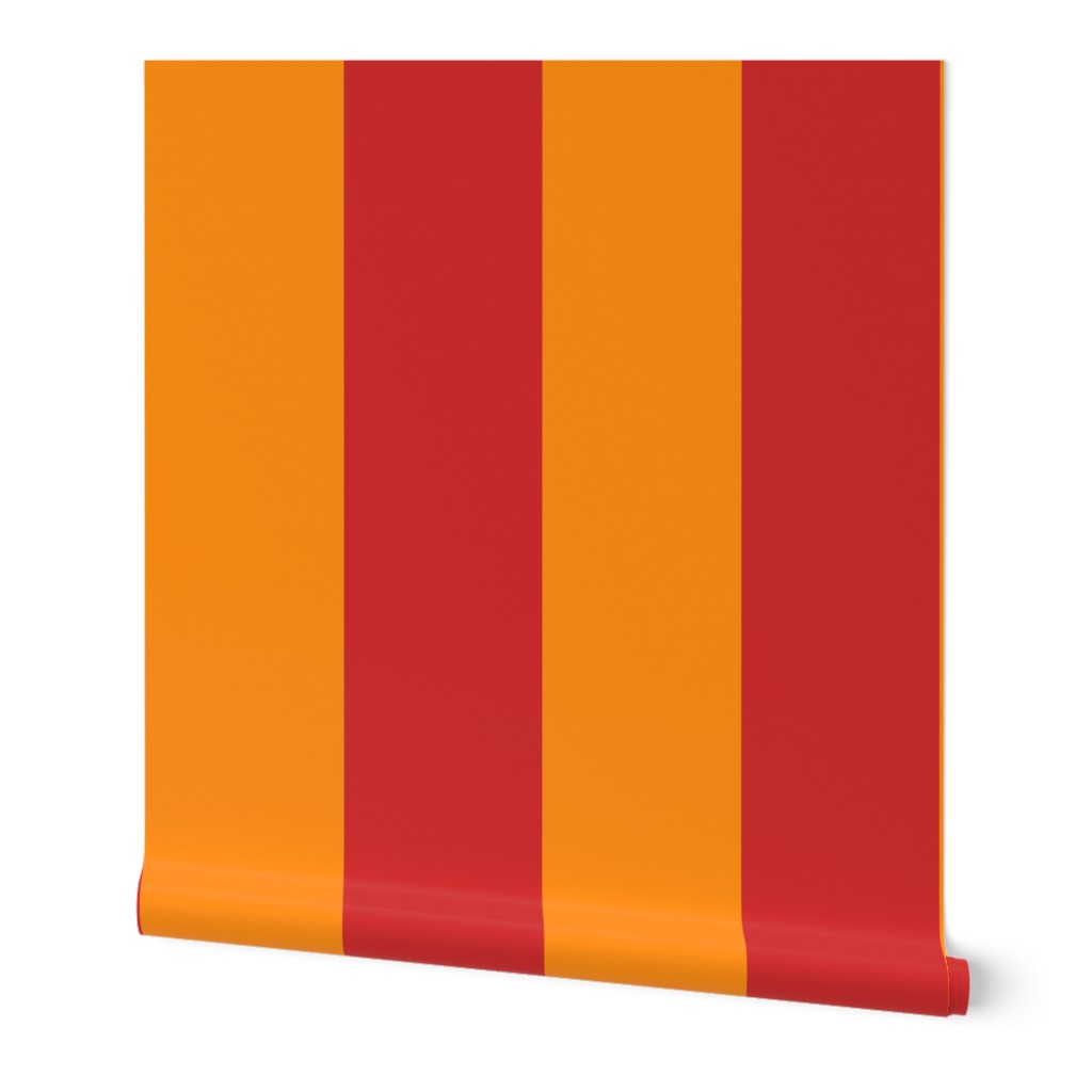 wide stripe-red/tangerine