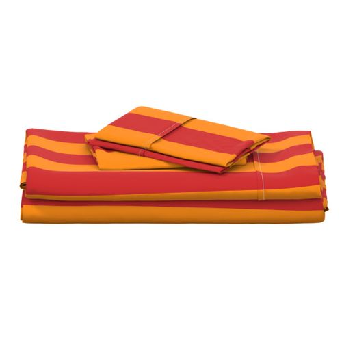 wide stripe-red/tangerine