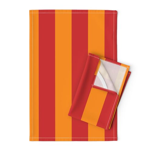 wide stripe-red/tangerine