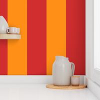 wide stripe-red/tangerine