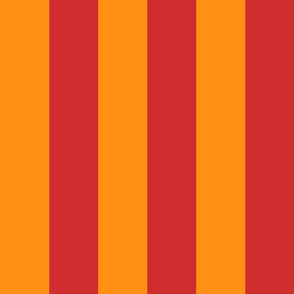 wide stripe-red/tangerine