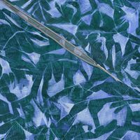 Tossed Leaves -blue-teal