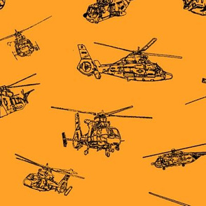   Choppers on Orange // Large