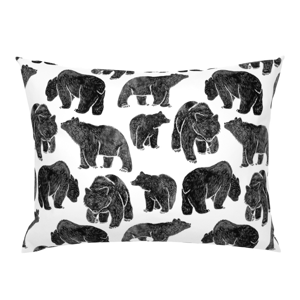 Bold Black Bear Print