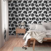 Bold Black Bear Print