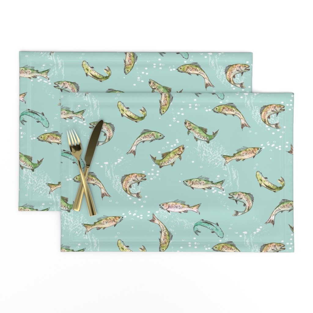 Let's Go Fishing (sea green)