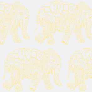 henna_elephant-white and gold