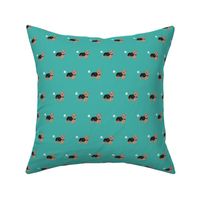 yorkie dog fart yorkshire terrier dog breed fabric teal