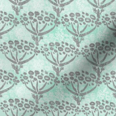 Herb-dill batik (grey-mint)