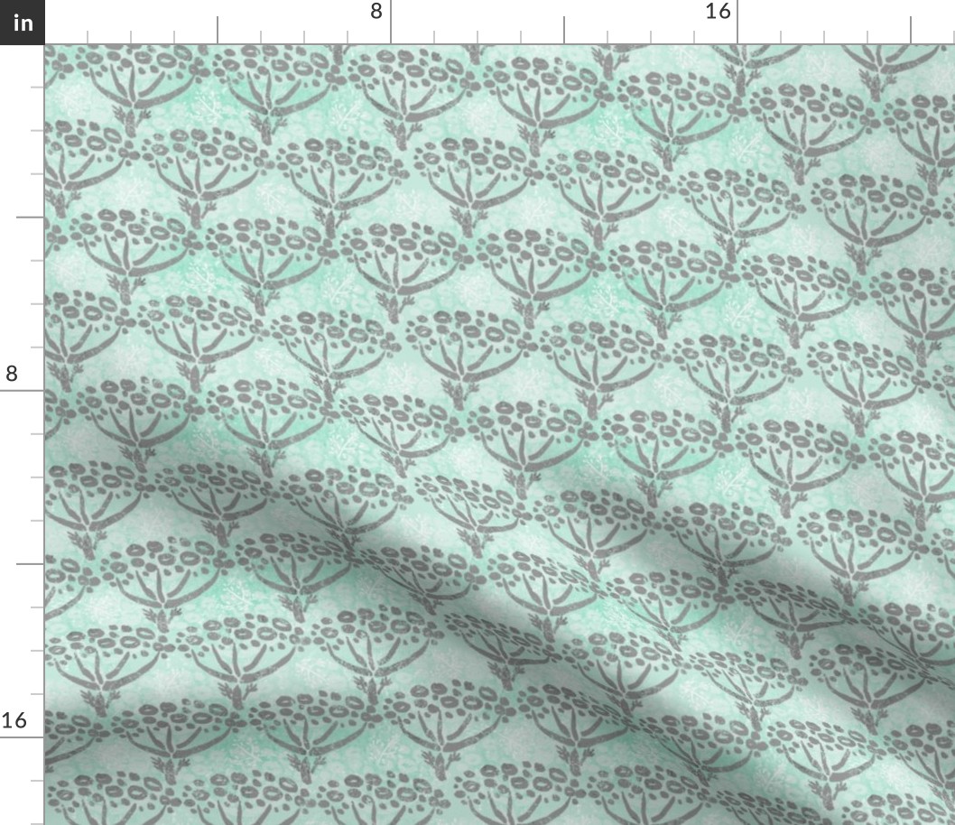 Herb-dill batik (grey-mint)