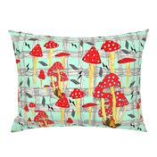 Toadstool & Diamonds Plaid Teal