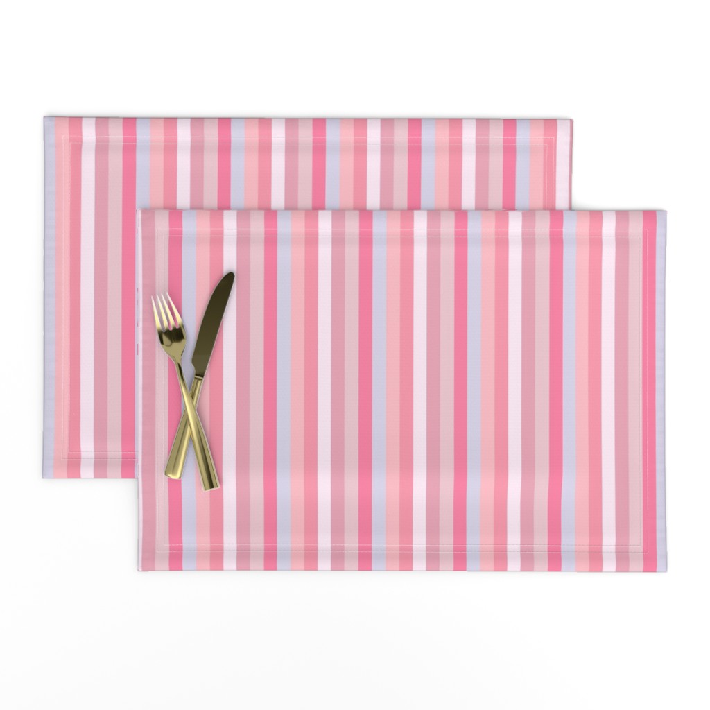 pink stripe // Candy Pink Stripe border Yard of pink stripes with chevron border