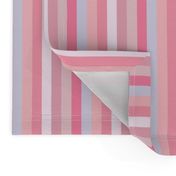 pink stripe // Candy Pink Stripe border Yard of pink stripes with chevron border