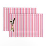 pink stripe // Candy Pink Stripe border Yard of pink stripes with chevron border