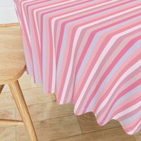 pink stripe // Candy Pink Stripe border Yard of pink stripes with chevron border