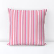 pink stripe // Candy Pink Stripe border Yard of pink stripes with chevron border