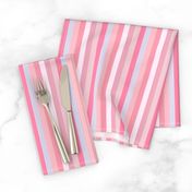 pink stripe // Candy Pink Stripe border Yard of pink stripes with chevron border