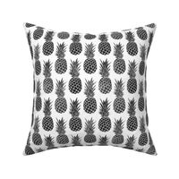 Tropical Pineapple B&W Stamps