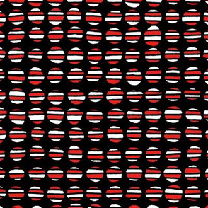 Stripe The Dots - Red & Black