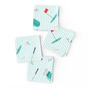 tee time - golf themed fabric (90)