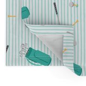 tee time - golf themed fabric (90)