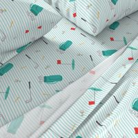 tee time - golf themed fabric (90)