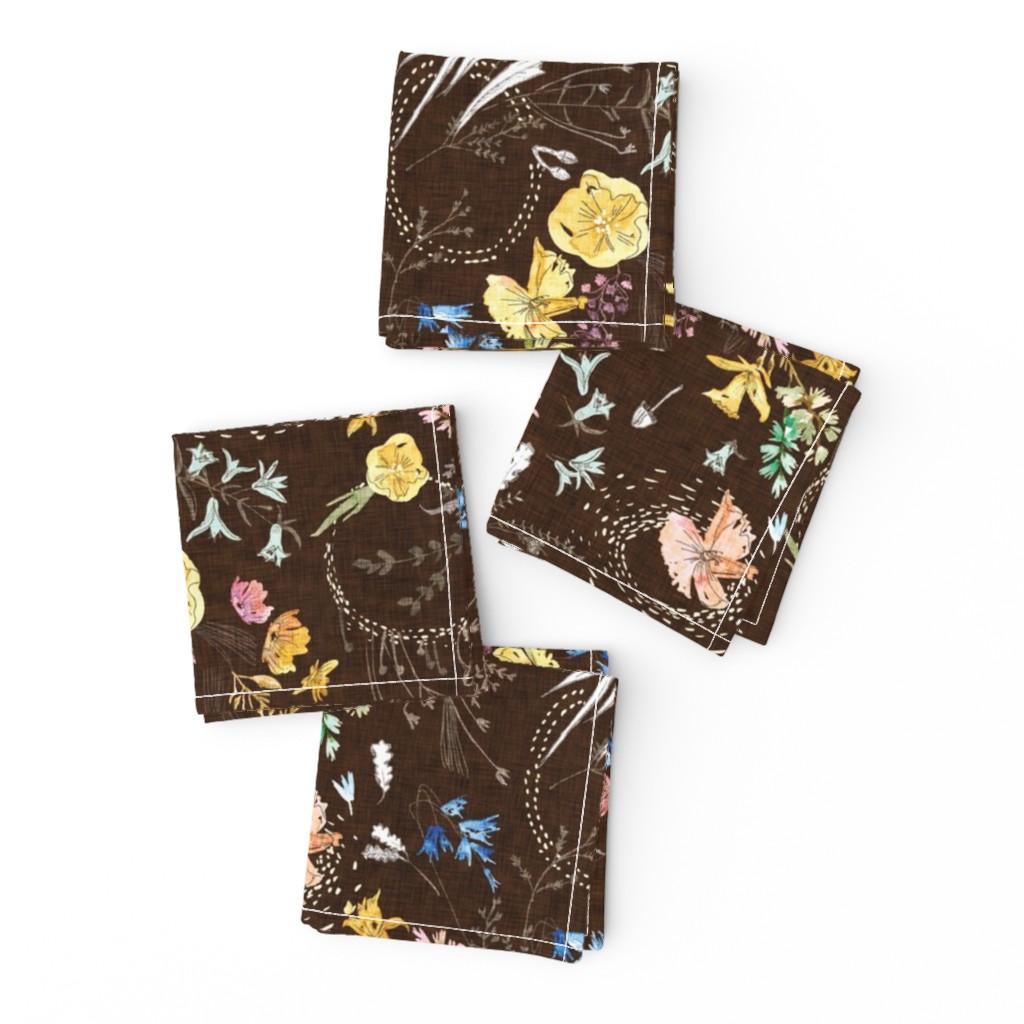 Let's Go Pick Wildflowers (chocolate) MED