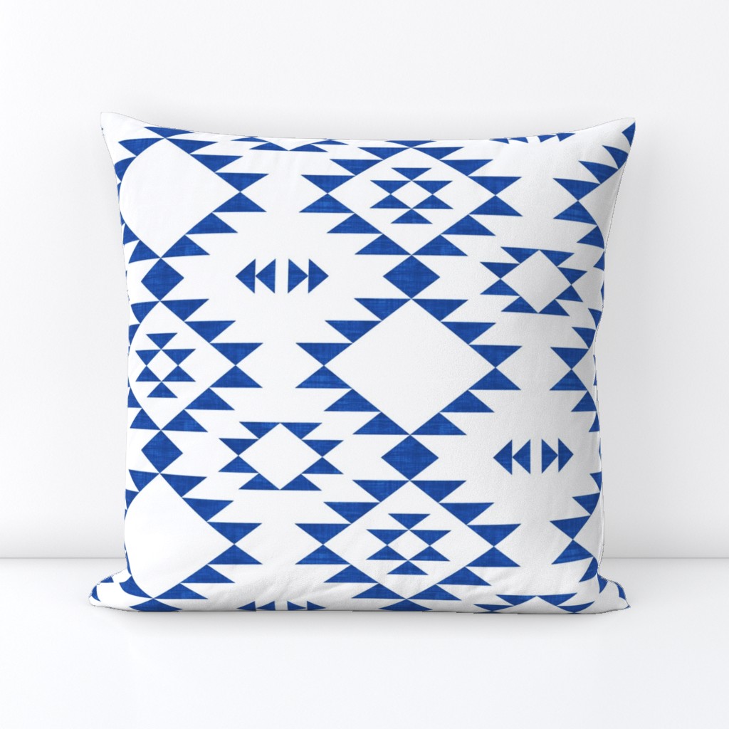 Navajo Texture - Navy Blue (Large)