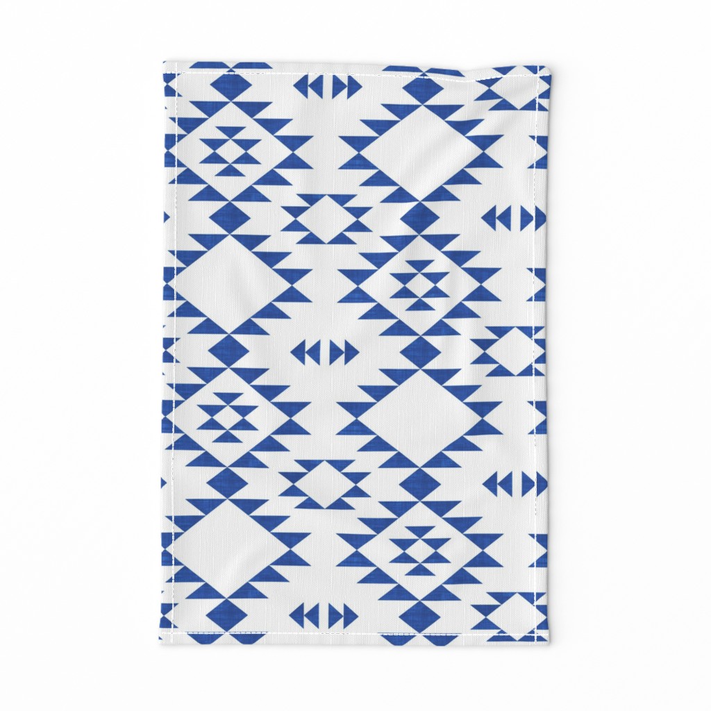 Navajo Texture - Navy Blue (Large)