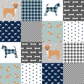 chihuahua pet quilt b dog breed cheater quilt wholecloth fabric